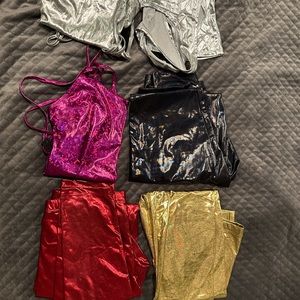 Liquid leather leggings & shirts